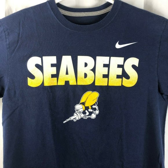 Seabees US Navy Construction Nike M T-Shirt Medium - Picture 1 of 4
